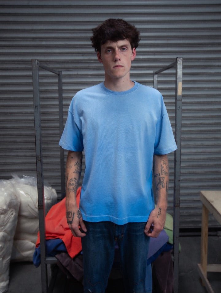 FADED ICE BLUE T-SHIRT