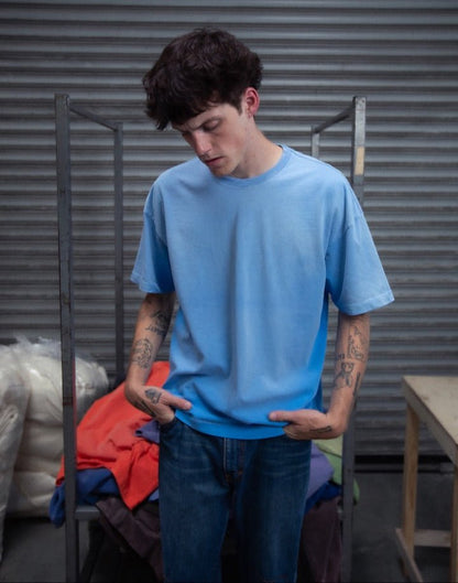 FADED ICE BLUE T-SHIRT