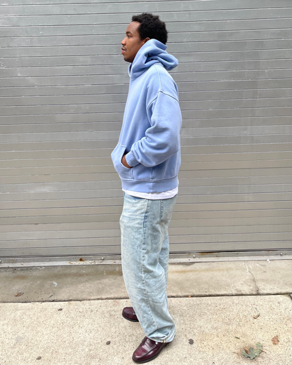VINTAGE ICE BLUE HOODIE